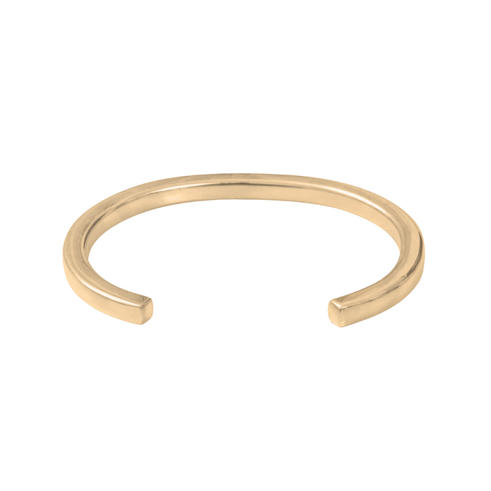 Gold-Plated Silver Wire Open Bracelet 4 mm by Aurore Havenne
