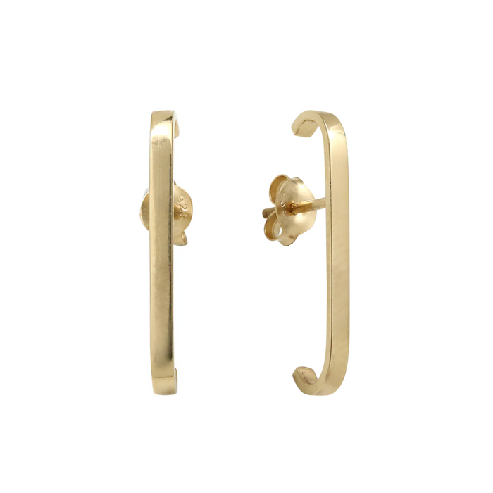 Verguld Zilveren Claudia Oorbellen