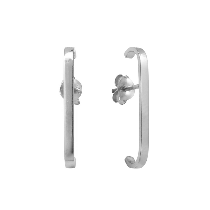 Zilveren Claudia Oorbellen