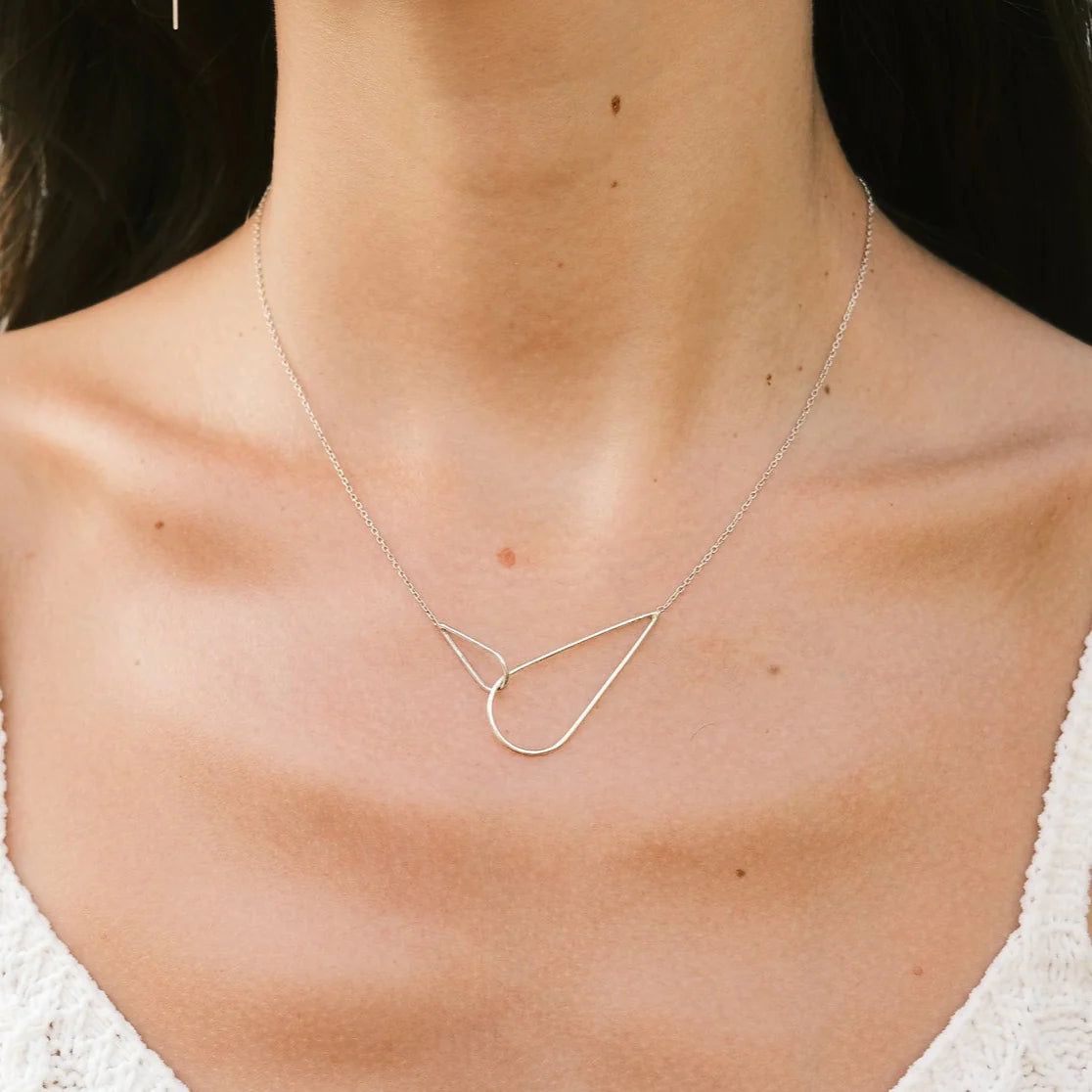 The Silver Raindrops duo - Earrings & Necklace