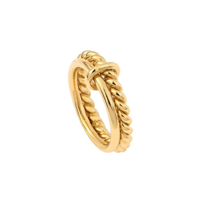 Gold-Plated Silver Ellis Ring by Belgian jewelry designer Aurore Havenne