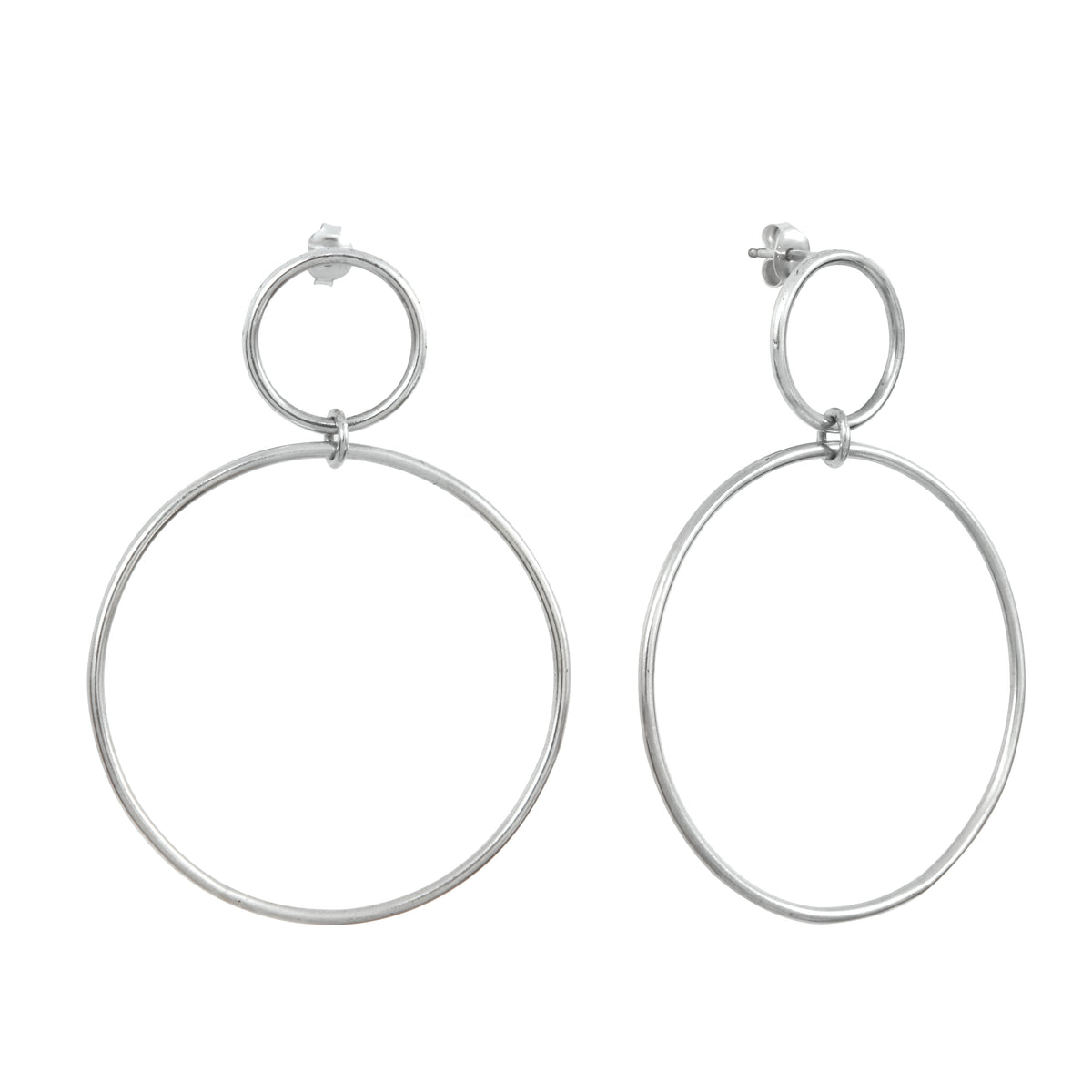 Silver Calista Nue Earrings by Aurore Havenne