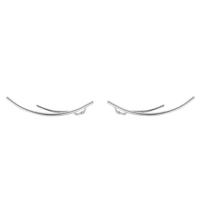 Silver Milla Earrings by Aurore Havenne