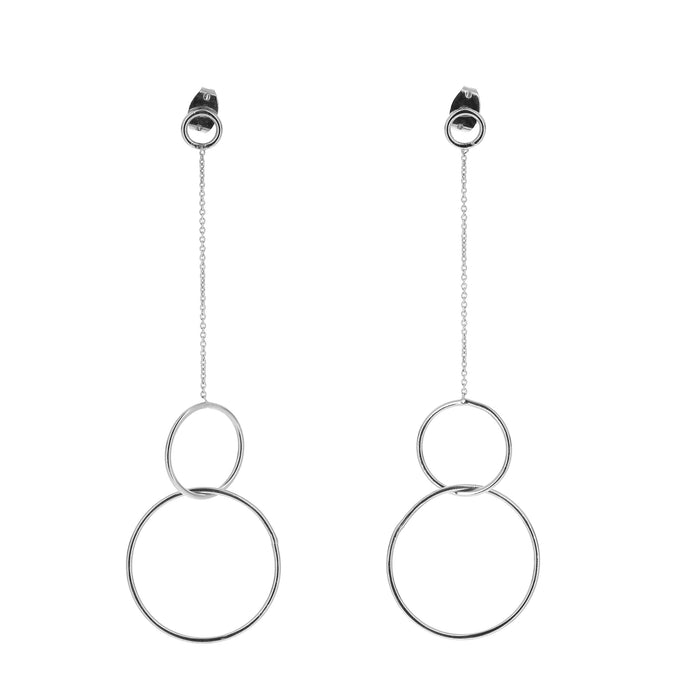 Silver Trinity Earrings