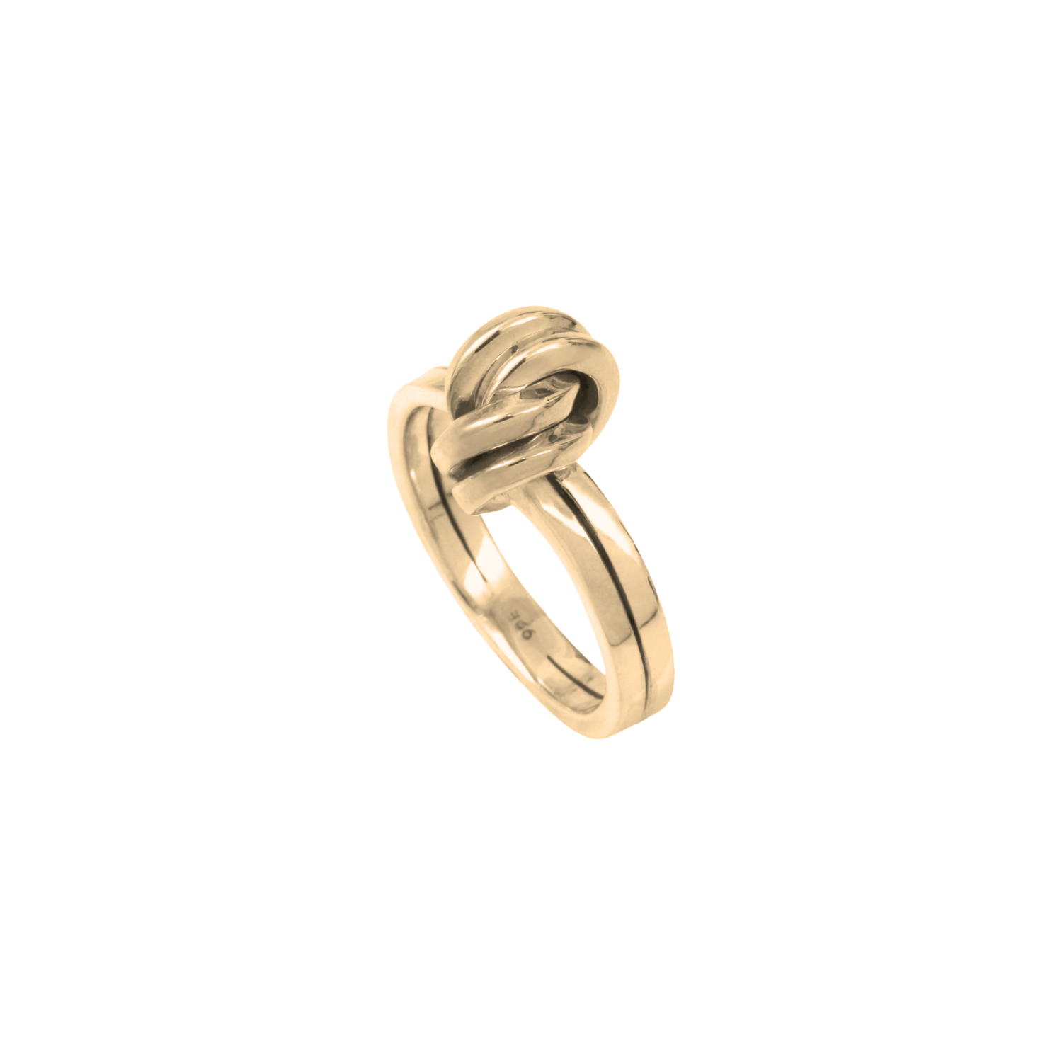 Gold-Plated Silver Double Knot Ring