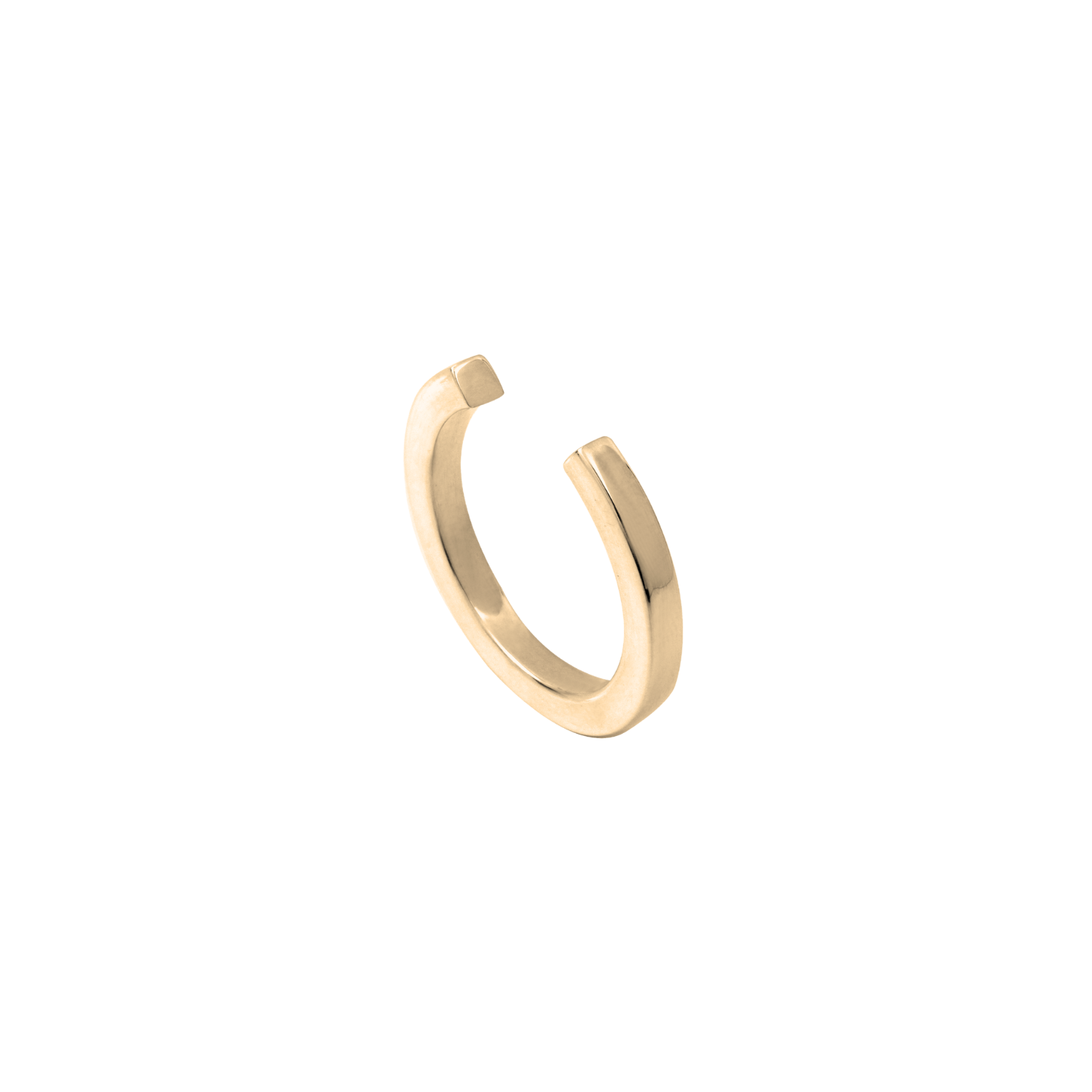 Gold-Plated Silver Wire Open Ring 3mm by Aurore Havenne