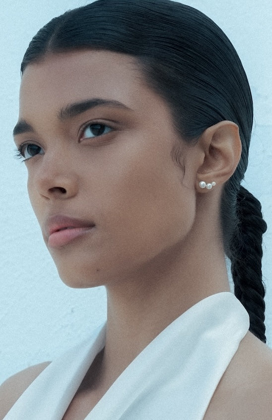 Silver And Freshwater Pearls Calliadne Earrings
