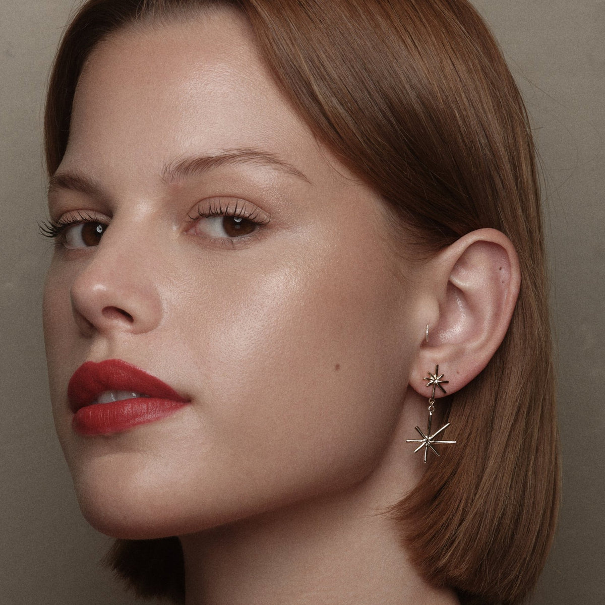 Gold-plated Sterling Silver Electra Earrings by Aurore Havenne