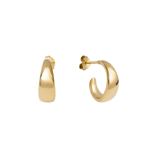 Gold-Plated Silver Bubble Small Earrings