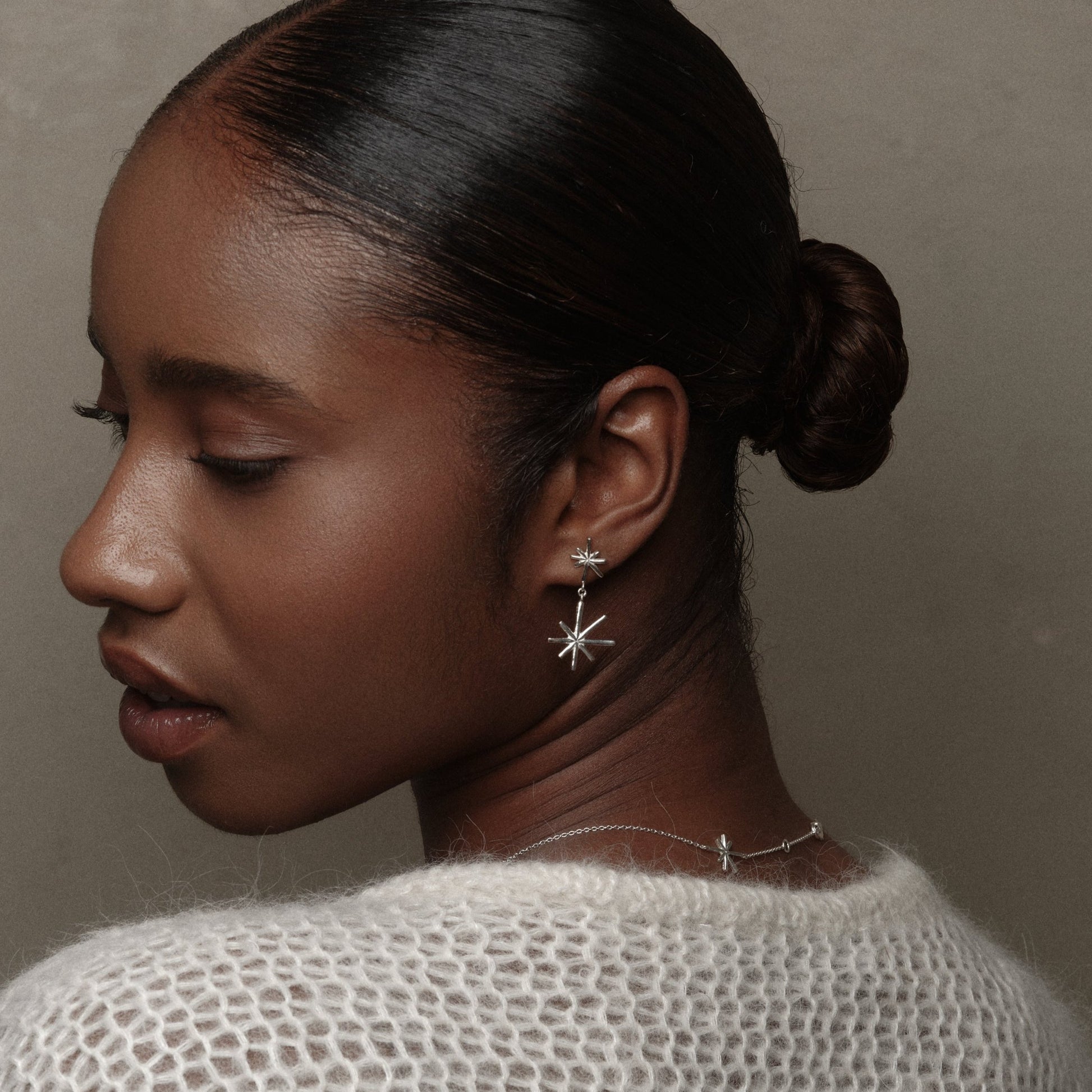 Sterling Silver Electra Earrings by Aurore Havenne