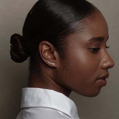 Silver Rhéa Earrings by Aurore Havenne