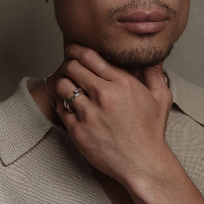 Silver Wire Open Ring 3mm by Aurore Havenne