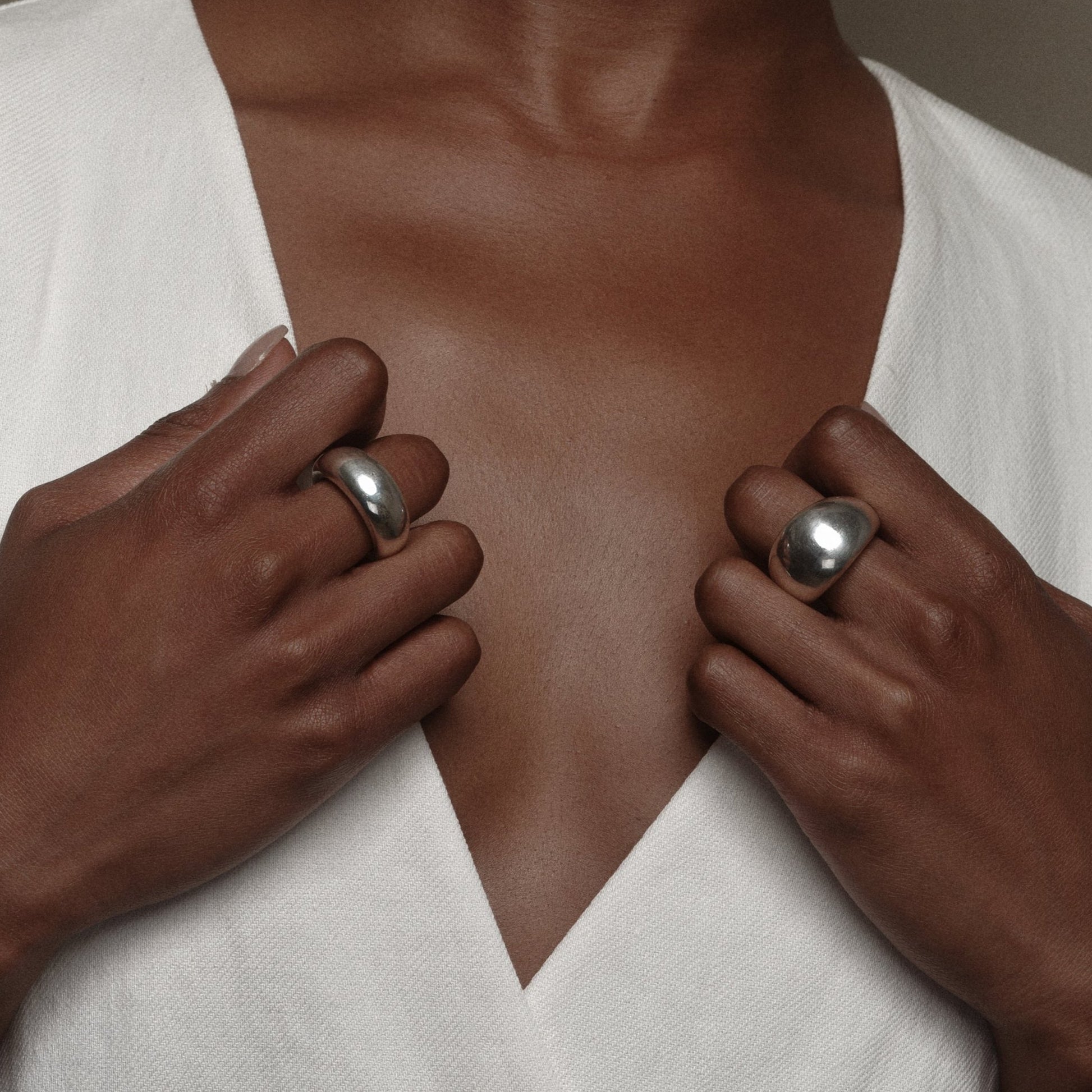 Sterling Silver Bubble Ring M by Aurore Havenne