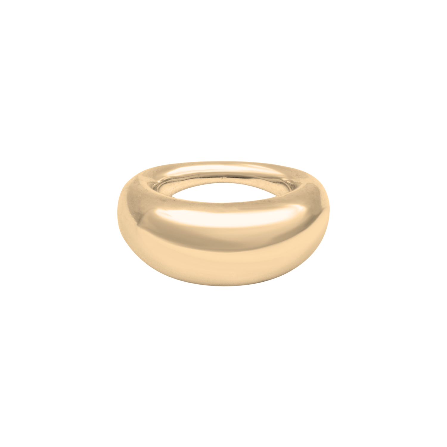 Gold-Plated Silver Bubble Ring M by Aurore Havenne
