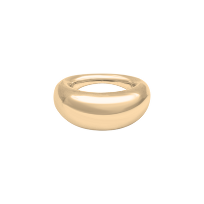 Gold-Plated Silver Bubble Ring M by Aurore Havenne