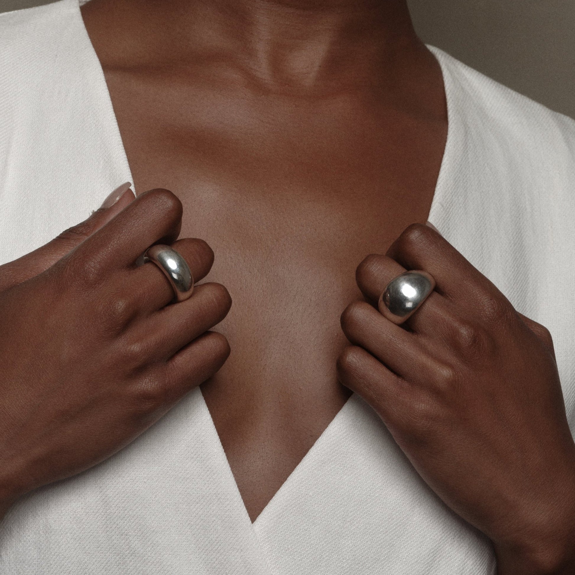 Sterling Silver Bubble Ring L by Aurore Havenne
