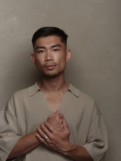 Bague Wire en argent, bijou unisexe minimaliste