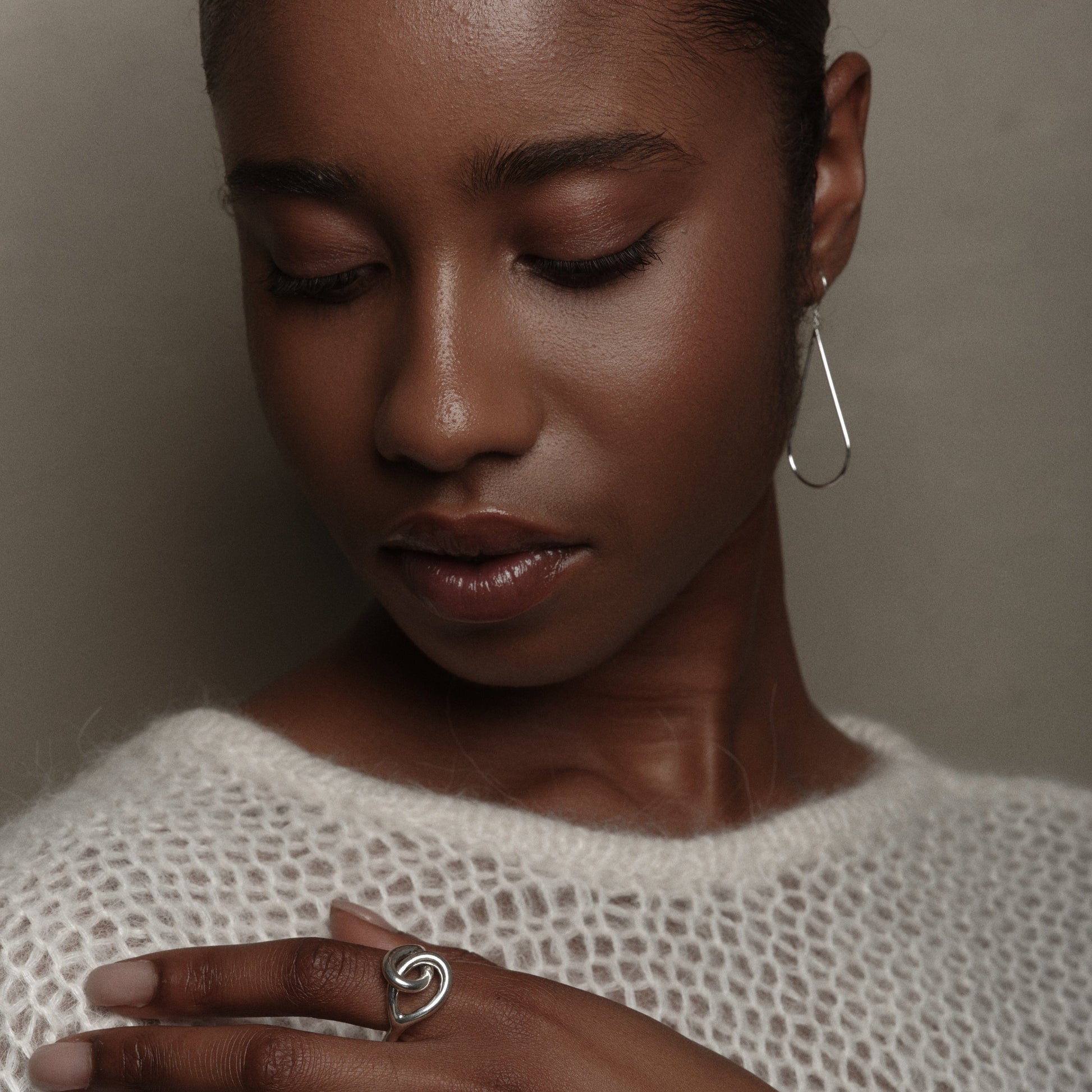 Sterling Silver Raindrops Earrings by Aurore Havenne