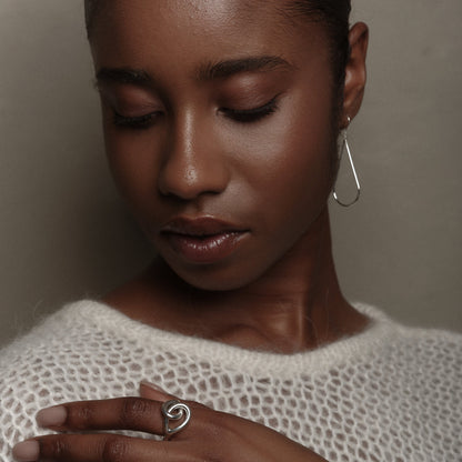 Sterling Silver Raindrops Earrings by Aurore Havenne