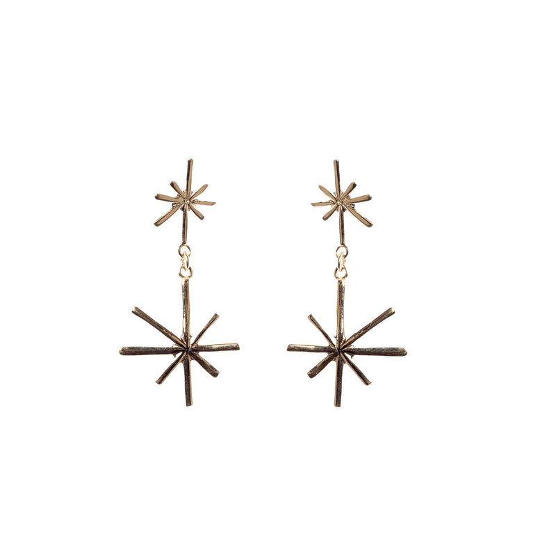 Gold-plated Sterling Silver Electra Earrings by Aurore Havenne