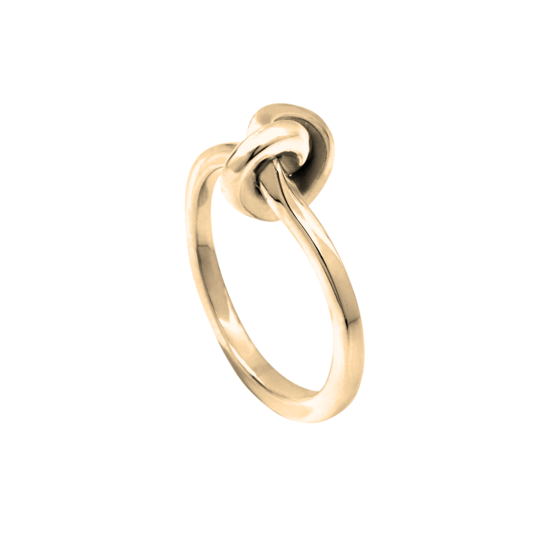 Gold plated Silver Knot Ring