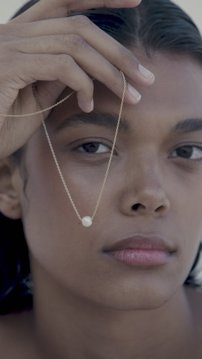 Silver And Freshwater Pearl Ephyra Necklace