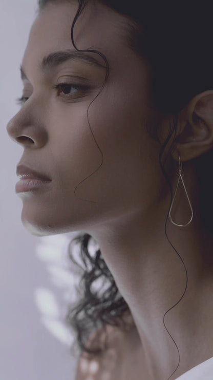 Boucles d'oreilles Raindrops Argent