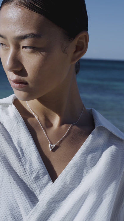 Collier Small Heart Argent