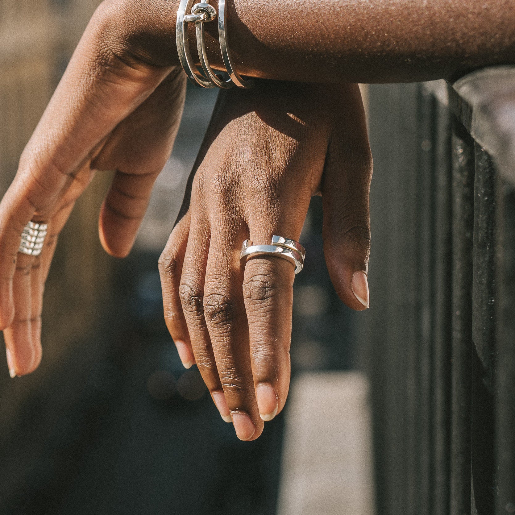 Silver Wire Open Ring 4mm by Aurore Havenne