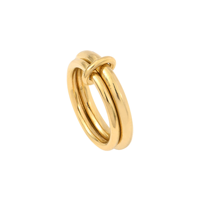 Gold plated silver Eden 3.2mm Ring