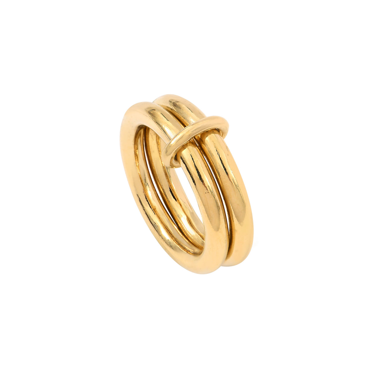 The gold plated silver Billie 3mm Ring is a gender free ring by jewelry designer Aurore Havenne