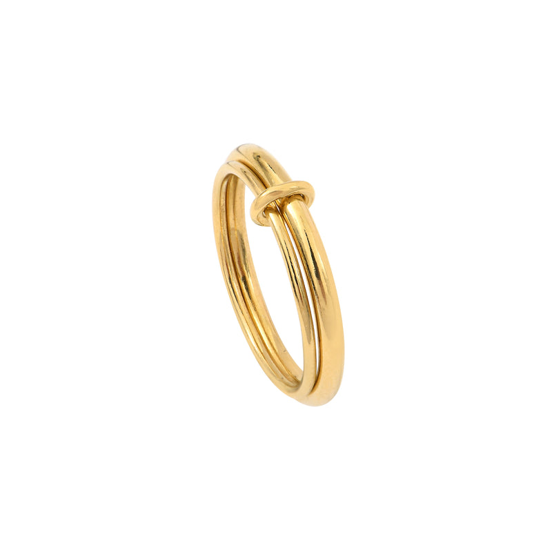 Gold plated silver Eden 2.1mm Ring