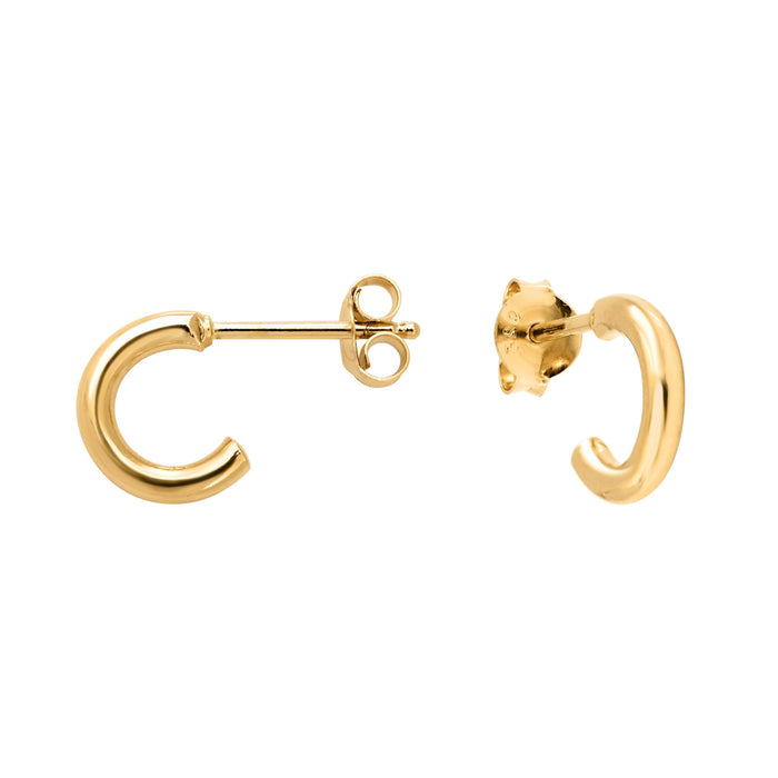 Gold plated silver Charlie Earrings by the Belgian jewelry designer Aurore Havenne