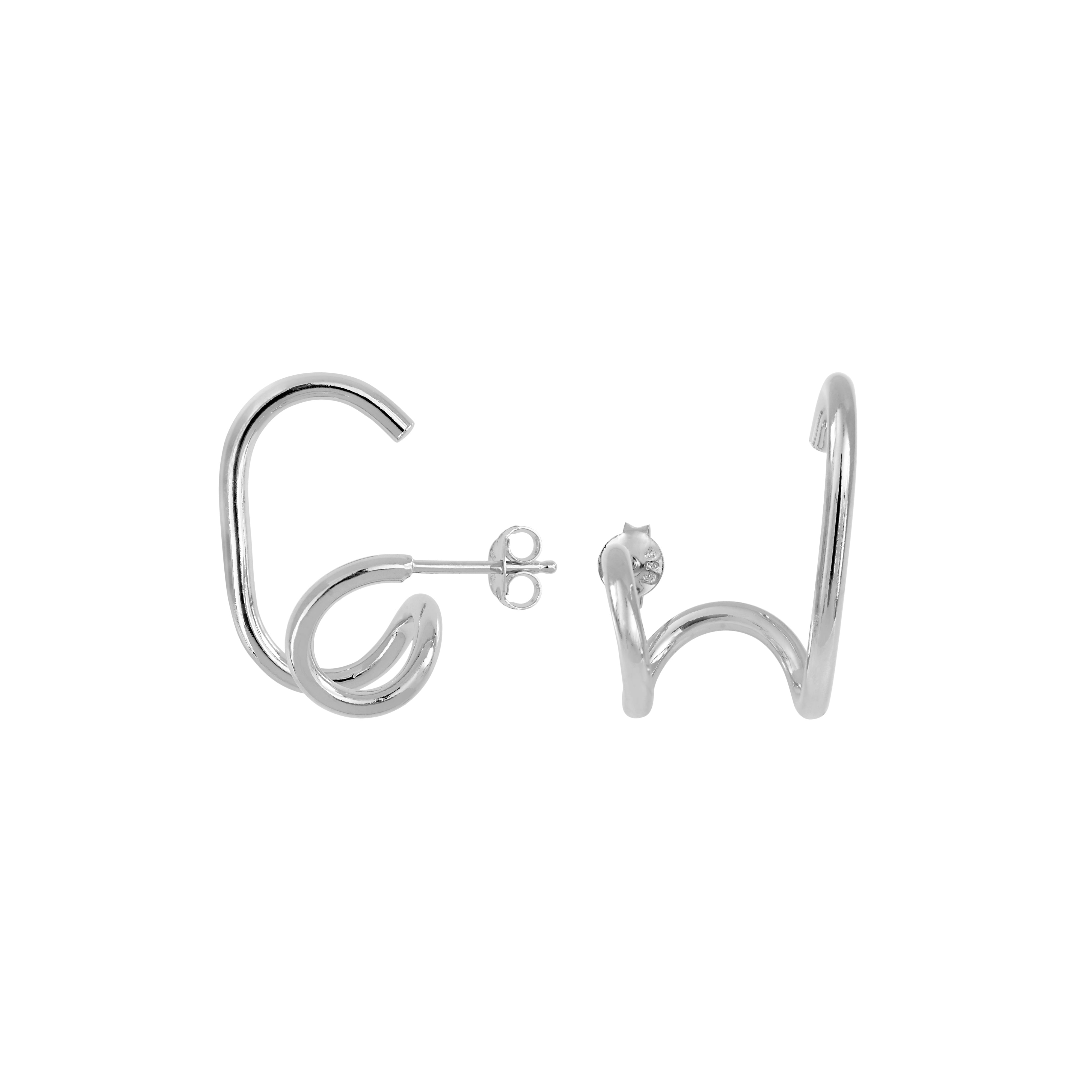 Silver Gloria Earrings | Aurore Havenne - Aurore Havenne