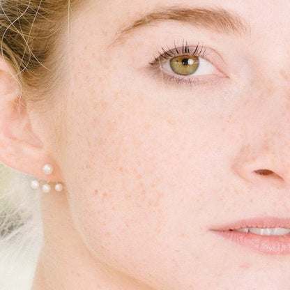 Silver And Freshwater Pearls Calypso Earrings by Aurore Havenne