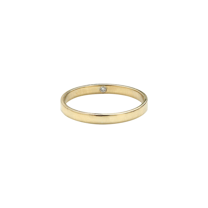 Fairmined Gold and Lab-Grown Diamond Ring