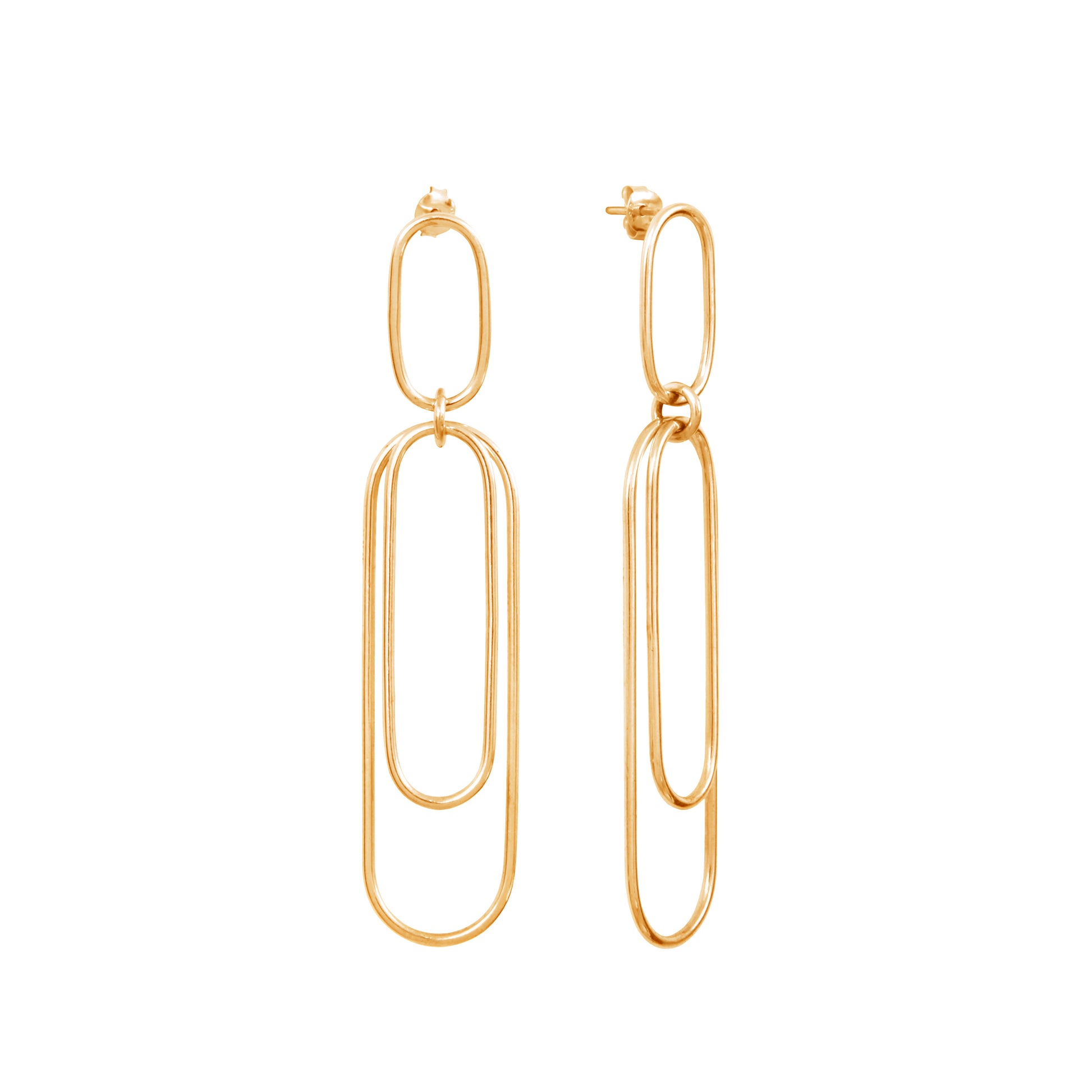 Gold Plated Silver Aphéléia Versatile Earrings by Aurore Havenne