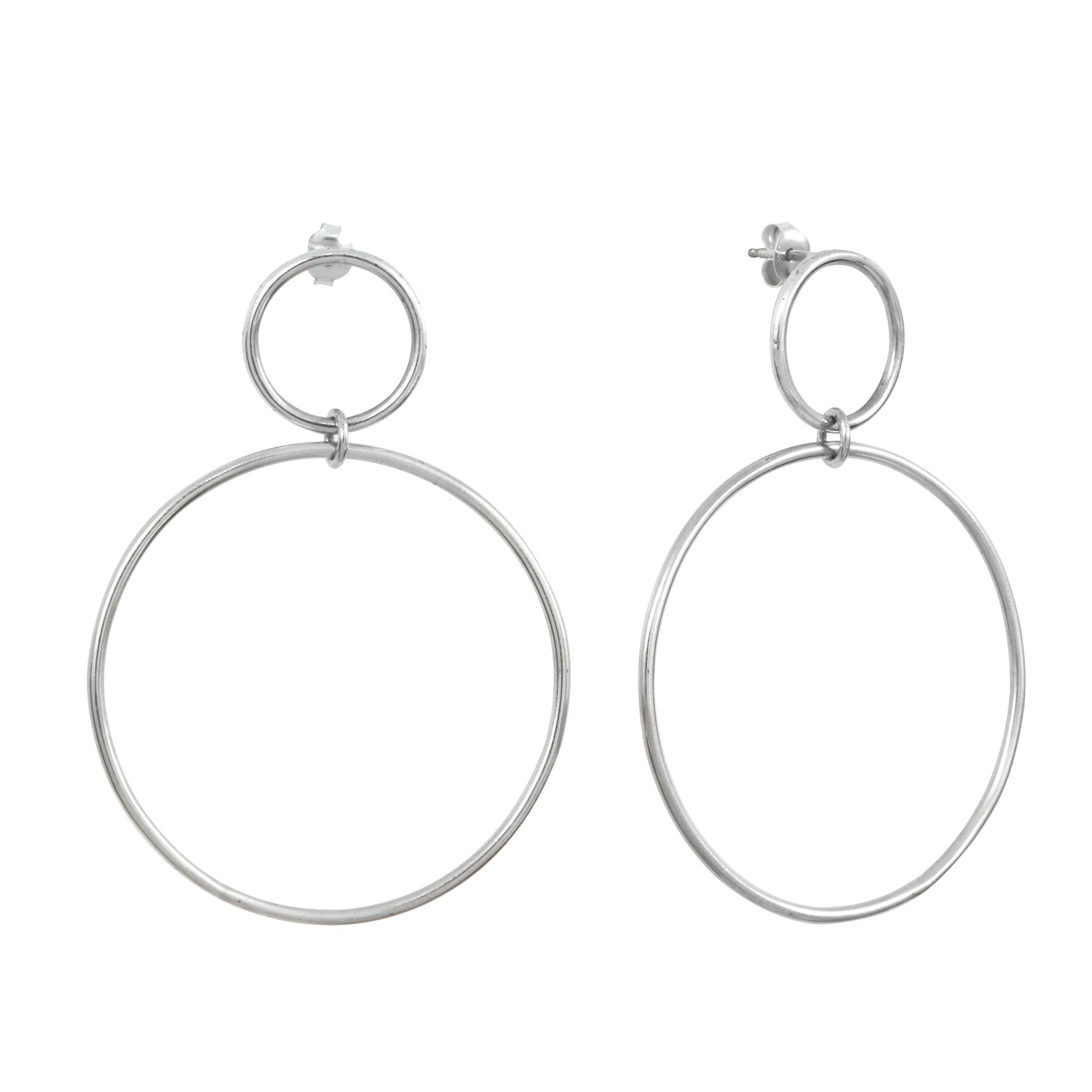 Silver Calista Nue Earrings by Aurore Havenne