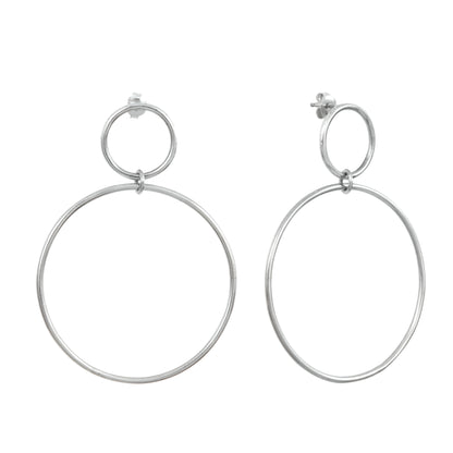 Silver Calista Nue Earrings by Aurore Havenne