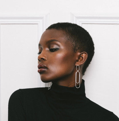 Silver Aphéléia Versatile Earrings by Aurore Havenne