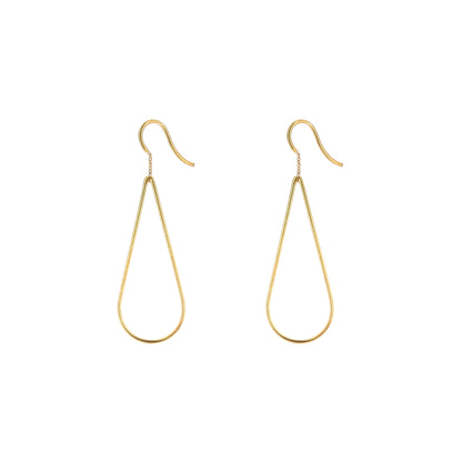 Gold-Plated Silver Raindrops Earrings by timeless jewelry designer Aurore Havenne