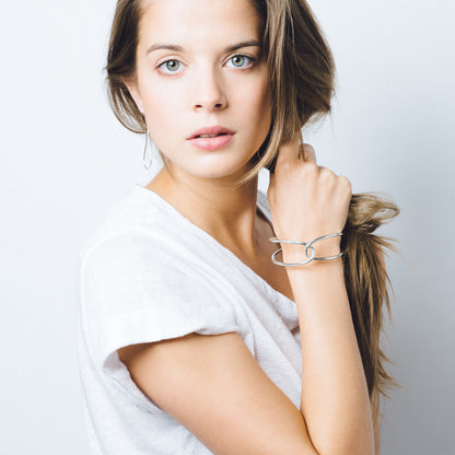 Bracelet Raindrops Crossings en argent, pour un look intemporel