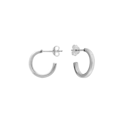 Silver Wire Earrings 2mm, bijoux intemporels de la créatrice Aurore Havenne, bijou unisexe pour homme et femme