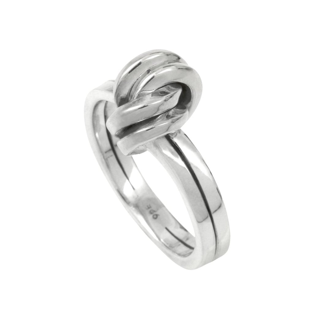 Silver Double Knot Ring by Aurore Havenne