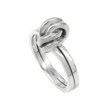 Silver Double Knot Ring by Aurore Havenne