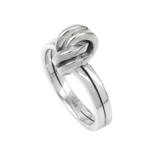 Silver Double Knot Ring by Aurore Havenne