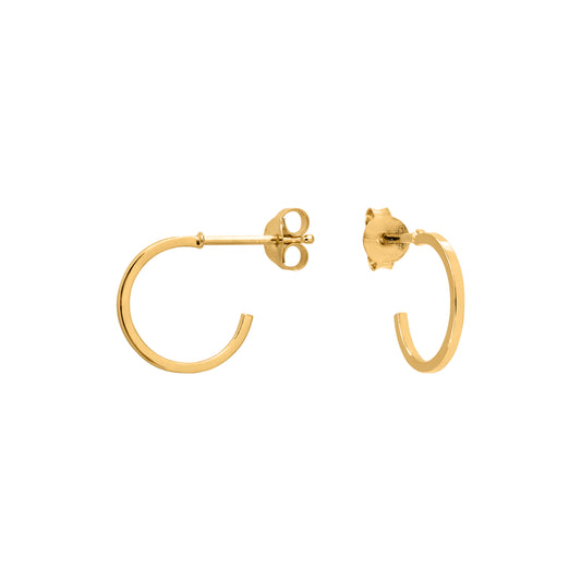 Gold-Plated Silver Wire Earrings 1mm by Aurore Havenne