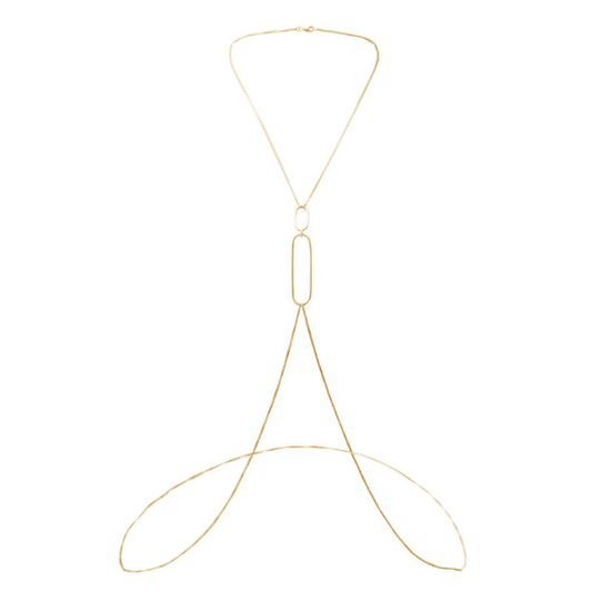 Gold Plated Silver Apheleia Body Chain by Aurore Havenne